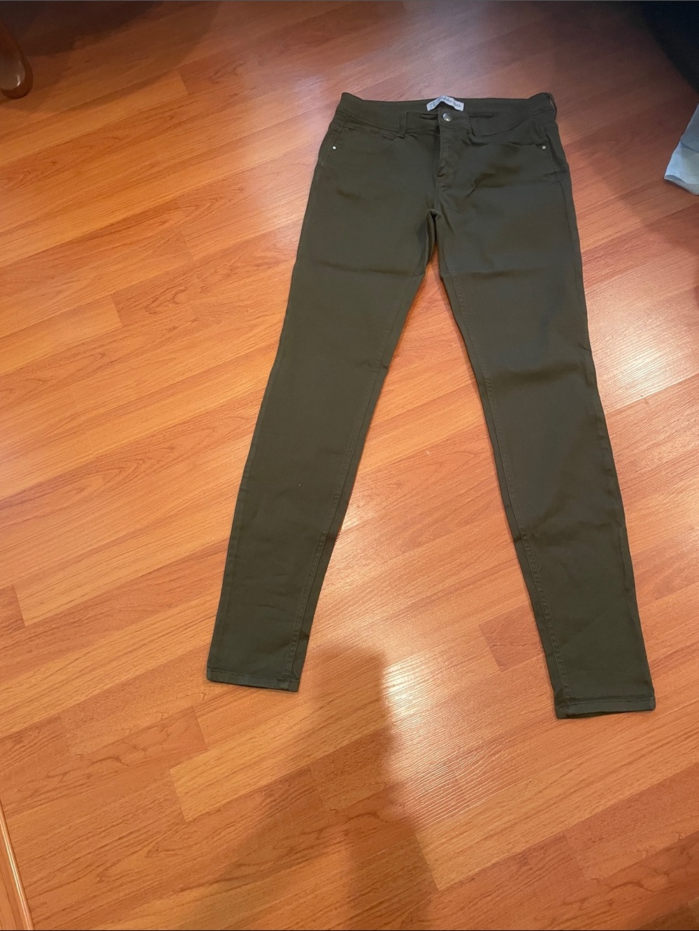 Trafaluc Zara Women’s Olive Green Skinny Jeans